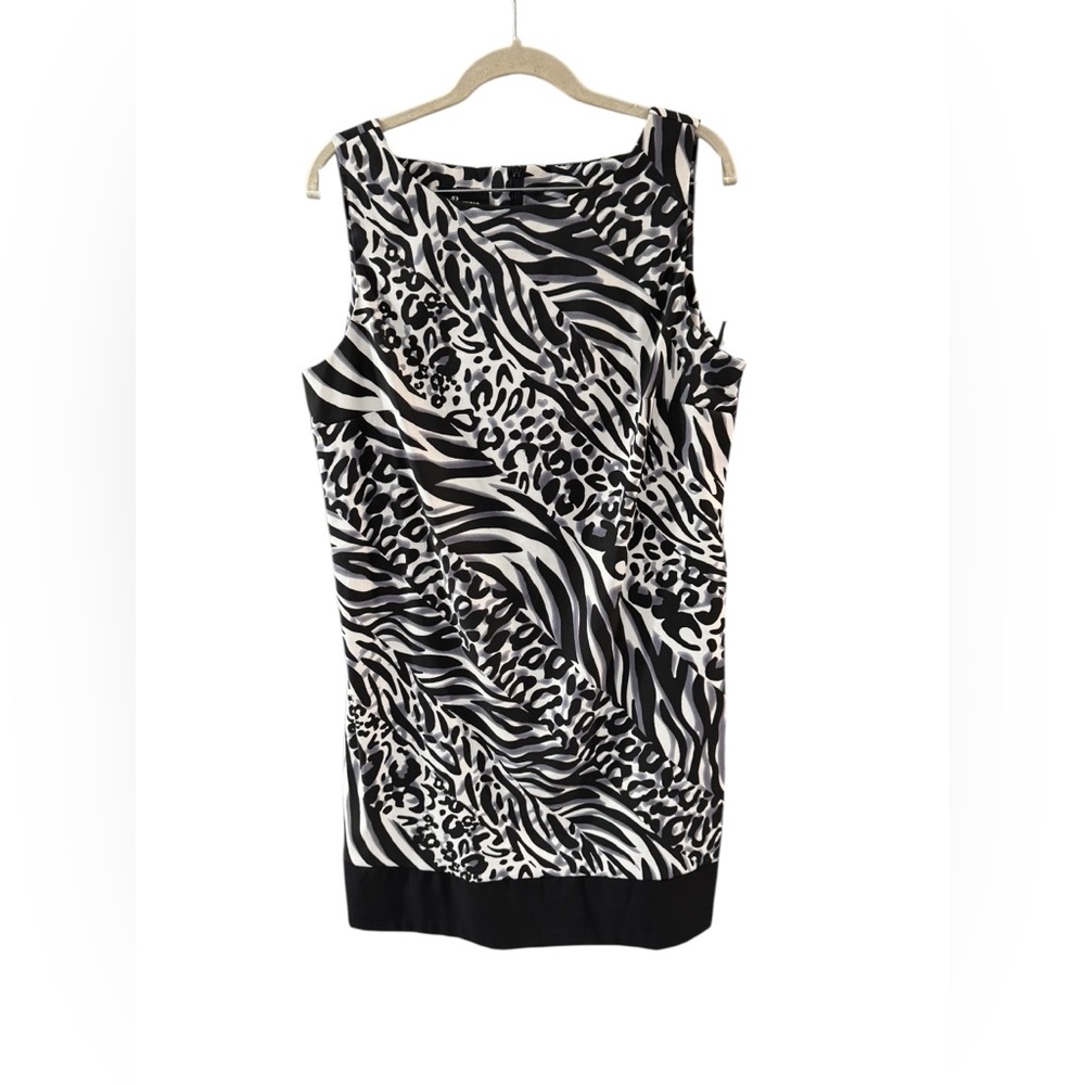 AB Studio Monochrome‎ Animal Print Dress